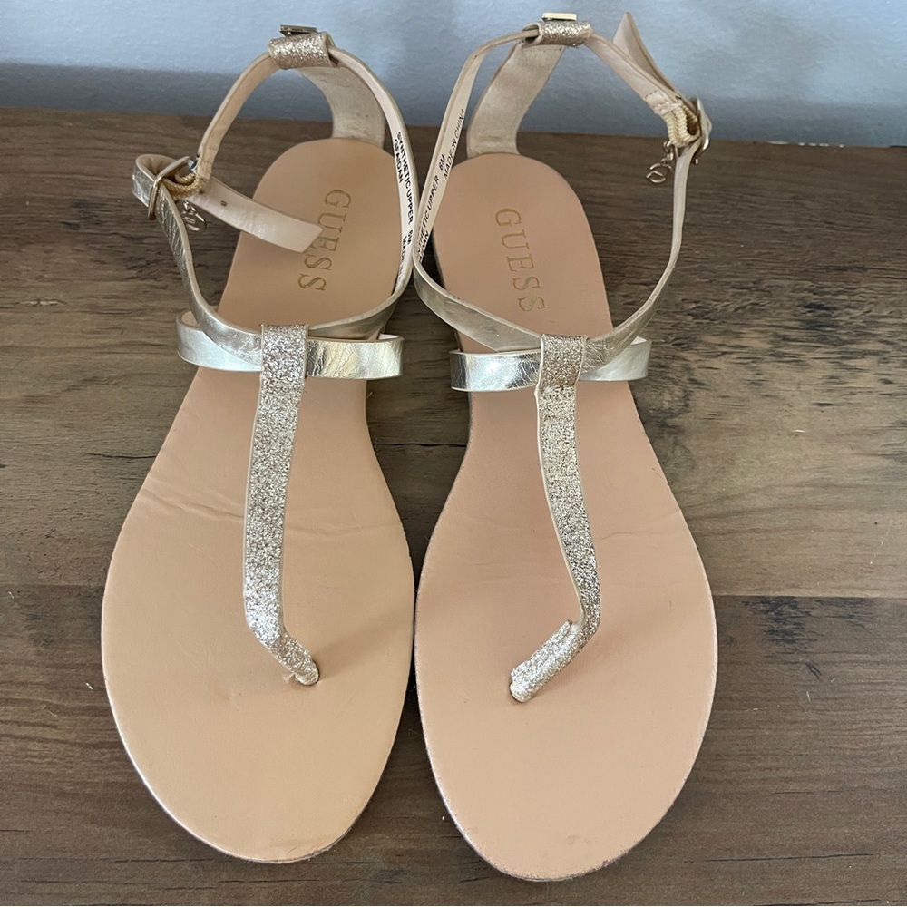 Sandals guess for womans gold color